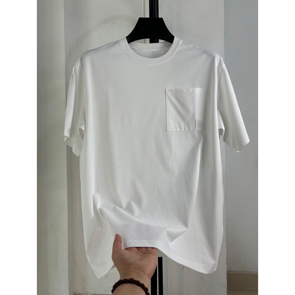 Doujia Cut Label ~ 69 Algodão, Respirável All-Match Confortável Casual Masculino Gola Redonda Cor Sólida Verão Camiseta
