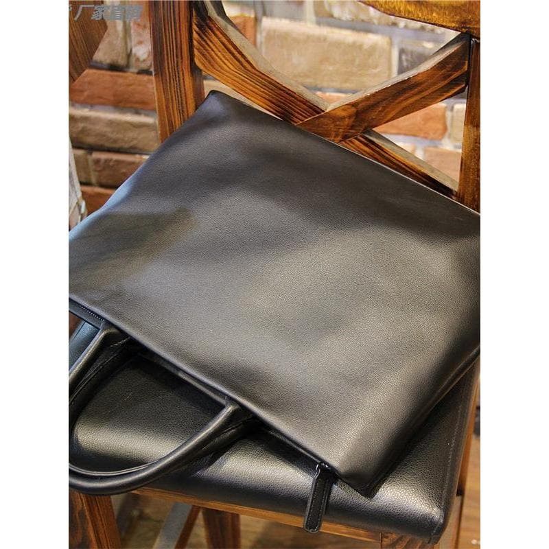 Bolsa de couro macio bolsa masculina maleta negócios Casual ombro mensageiro mochila portátil moda