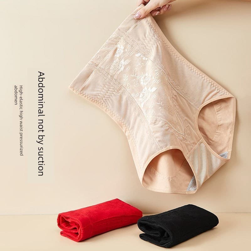 Calcinha plus size cintura alta Calcinha alta sem costura Calcinha cós alto modeladora Cintura abdômen-estreito cal