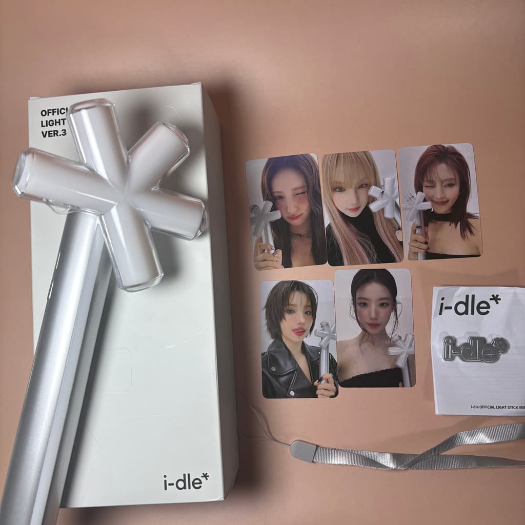 (G) Bastão De Luz Oficial I-DLE Ver . 3 | Lanterna Neverbong Lighstick Ocioso 3a Geração Produtos Para Concertos K-Pop