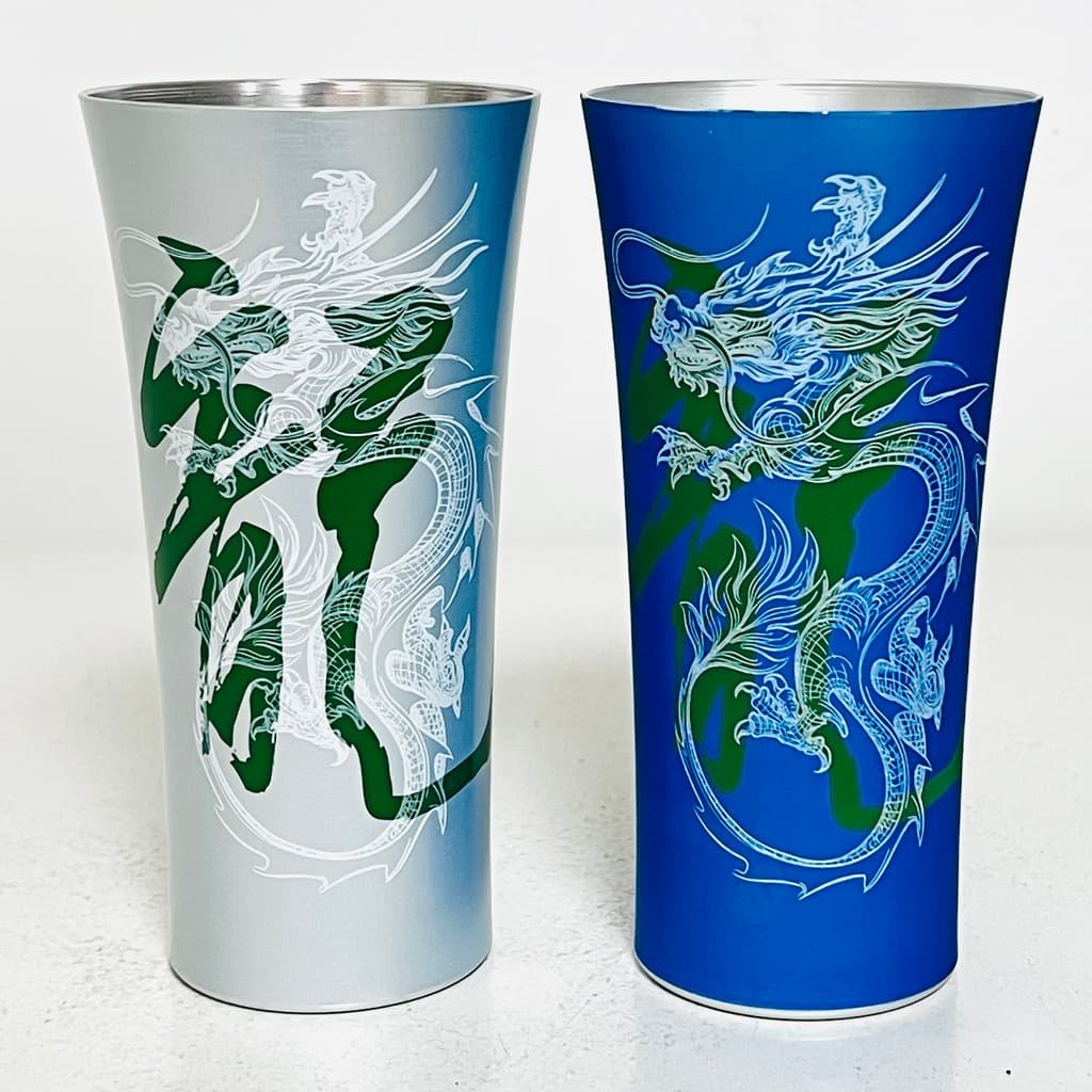 Xili ano do dragão caneca de alumínio que muda de cor caneca de cerveja caneca de cerveja de alto valo