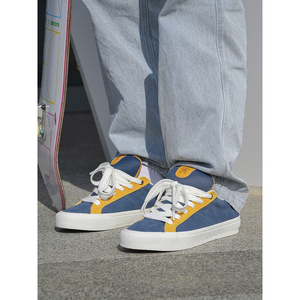 Jiluke urso série cinza azul clássico Retro minimalista outono inverno engrossado quente pão sapatos de tabuleiro das mu