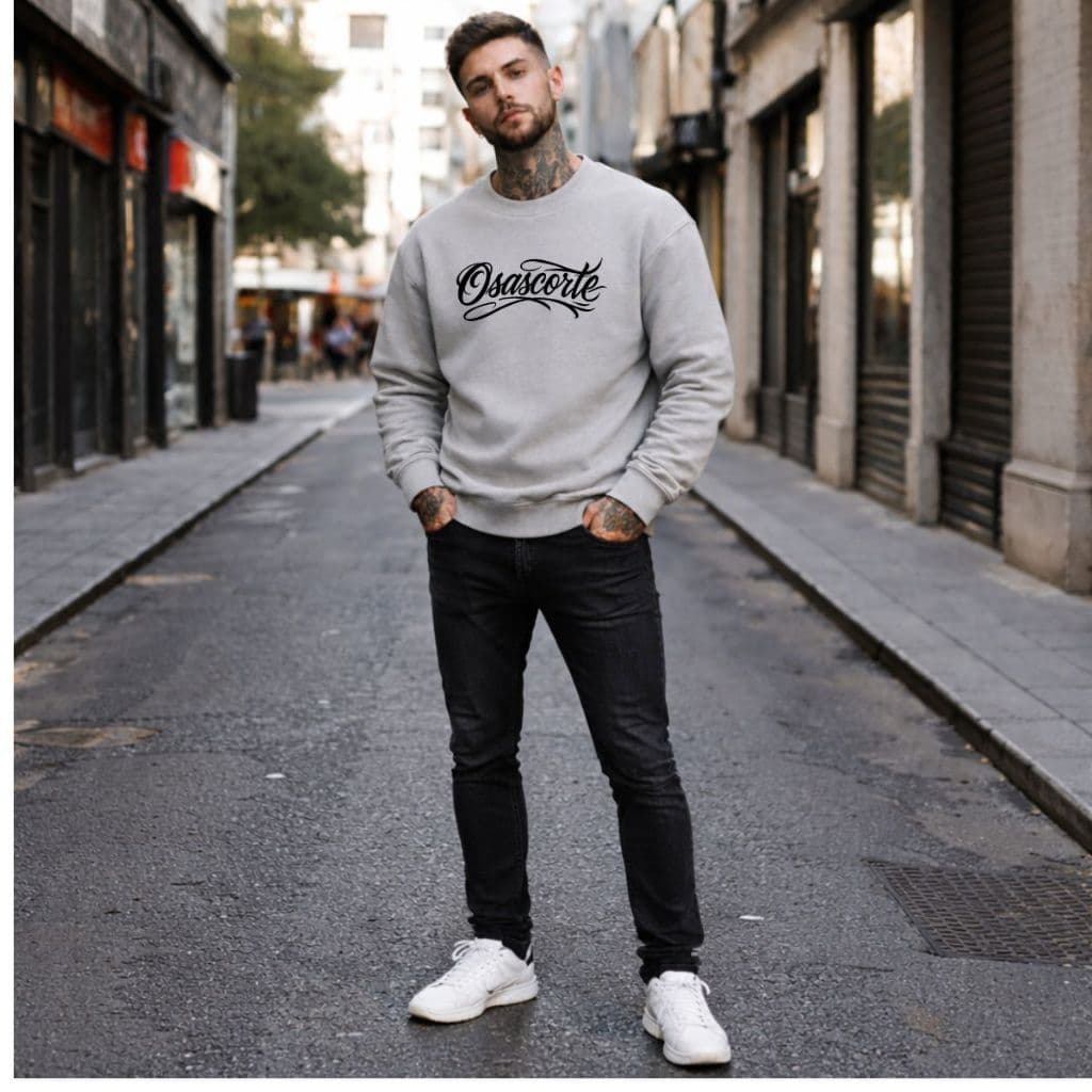 Blusa Moletom Osascorte Unissex Gola Careca Inverno Casual