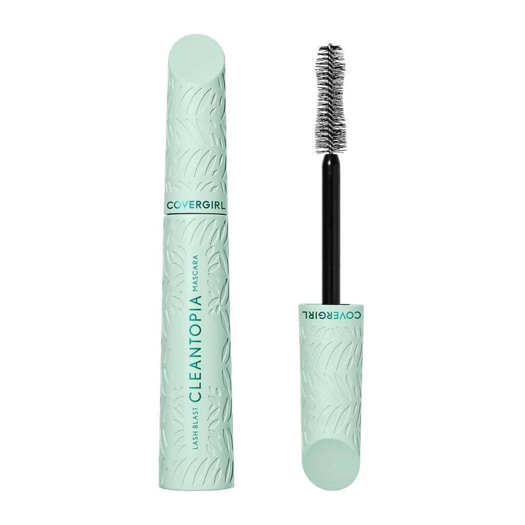 Covergirl Lash Blast Cleantopia, Fórmula Vegana, À Prova de Borrões, Volume Intenso, Preto Extremo 800, 1 Unidade