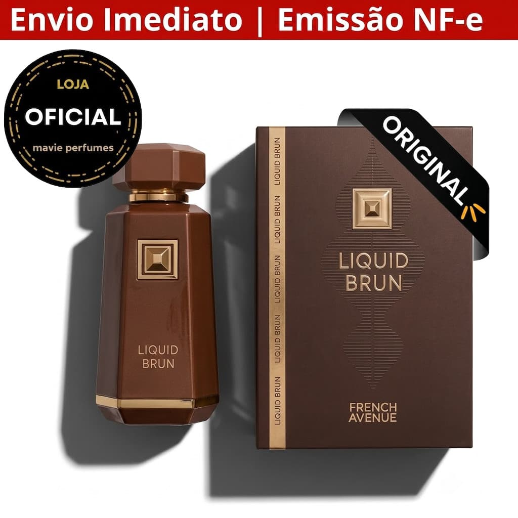 ⚡Frete Grátis Perfume Arabe Liquid Brun Regular Edition Extrait de Parfum 100ml French Avenue Alta Fixação Original
