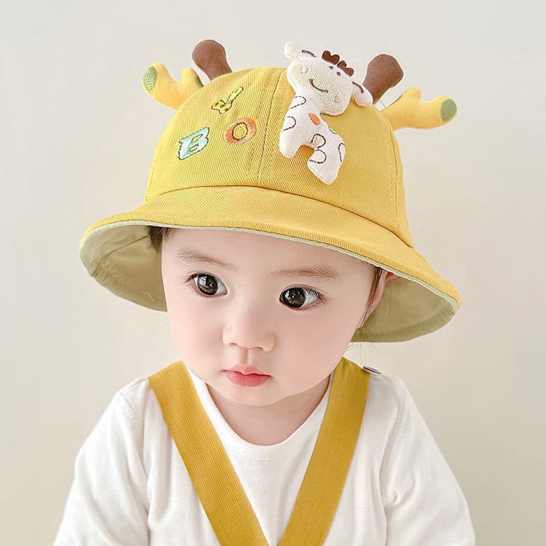 Chapéu de bebê primavera outono estilo protetor solar balde chapéu masculino feminino bebê guarda-sol chapéu bonito cria