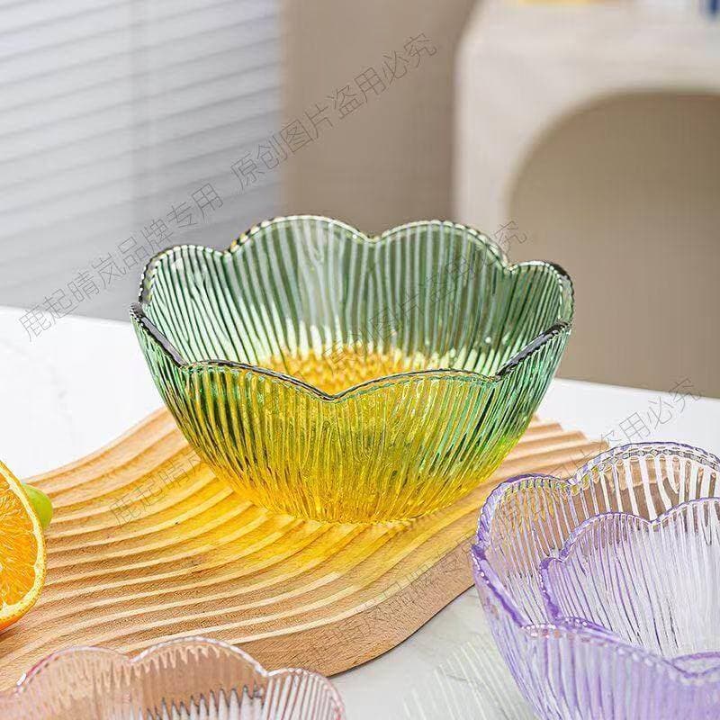 Tigela de vidro para salada, flor de cerejeira, alto valor, uso doméstico, qualidade alimentar, tigela de sobremesa, tem