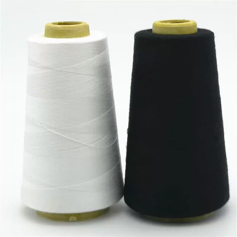 Linha de roupas domésticas 402 linha de costura linha fina pagode linha de costura plana linha de costura agulha preta T
