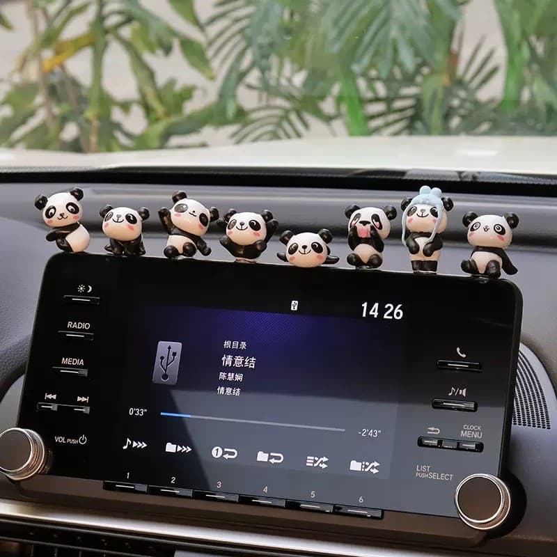 SweetPlanet ornamentos de navegação de tela criativo Console central bonito pequeno Panda High-End decoração de interior