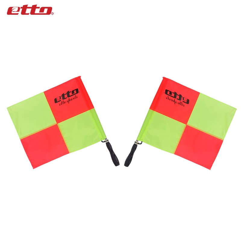 Etto British Tour Side Patrol Bandeira Jogo de Futebol Use Bandeira Lateral Árbitro Use Bandeira de Patrulha Lateral ESA
