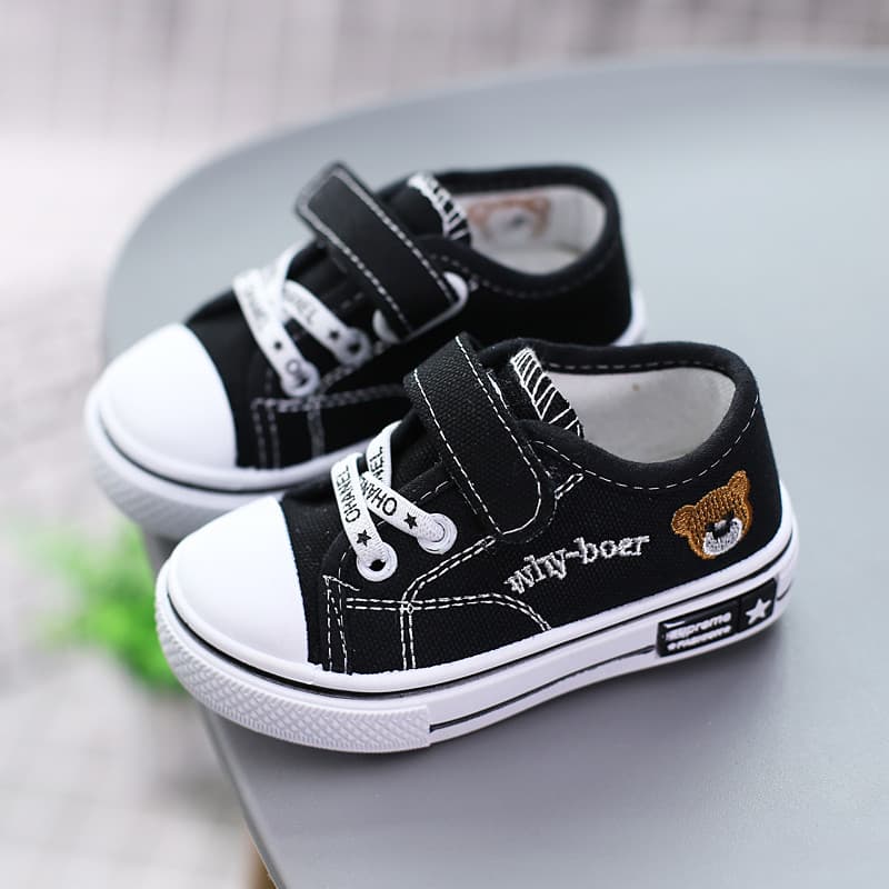 Crianças sapatos de lona sapatos de biscoito do bebê meninos tênis crianças sapatos de sola macia da criança 1-2 anos de