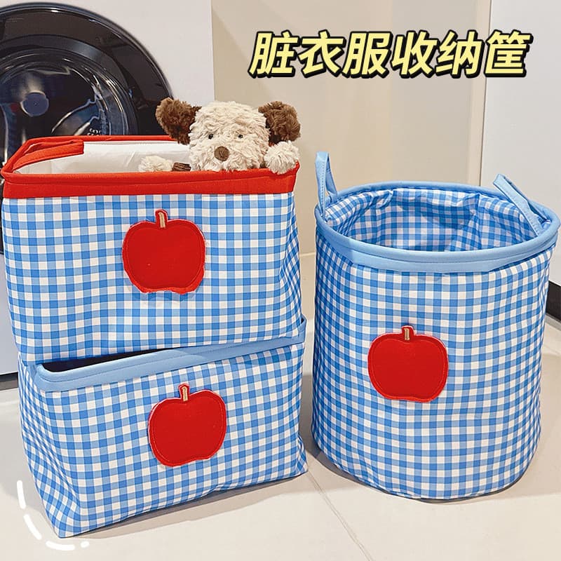 Cesta de roupas sujas fofa, cesta de roupas sujas para uso doméstico, banheiro, lavanderia, grande capacidade, dobrável,