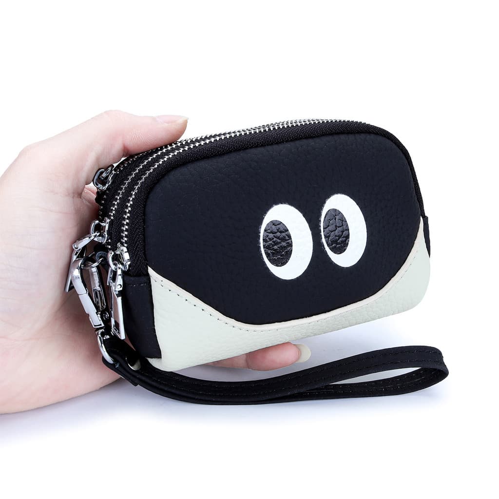 Couro genuíno mudança pequeno saco portátil Mini pequeno saco fácil de transportar quando sair saco chave para meninas p