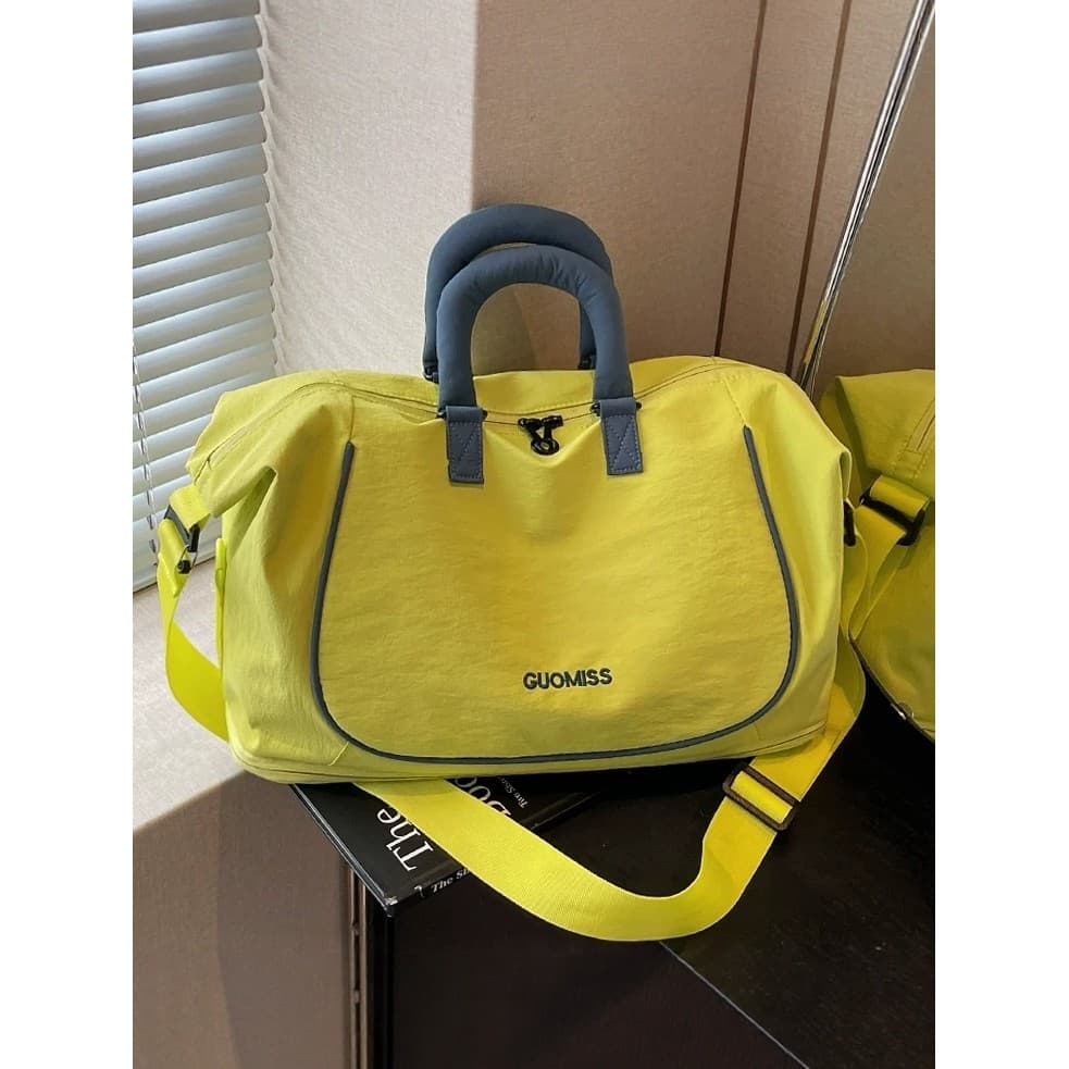 Nova bolsa de curta distância feminina portátil leve grande capacidade mochila embarque negócios viagem bagagem saco esp