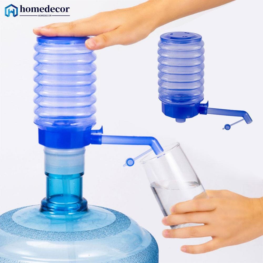 Homedecoração Manual Garrafas De Água Bomba Pressão Mão Potável Tubo Removível Ação Vácuo Dispensador D5W6