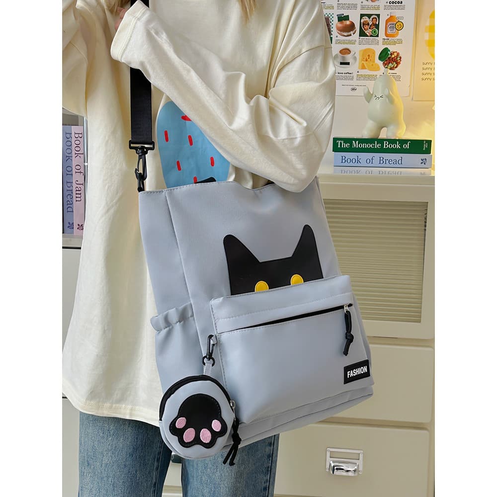 Novo estilo bolsa tutorial menina grande capacidade impermeável leve estudantes da escola primária sacola de transporte