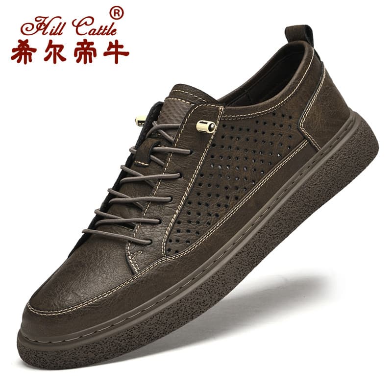Verão respirável tênis casuais sapatos masculinos finos sapatos ocos malha oca esportes casuais tênis brancos sapatos da