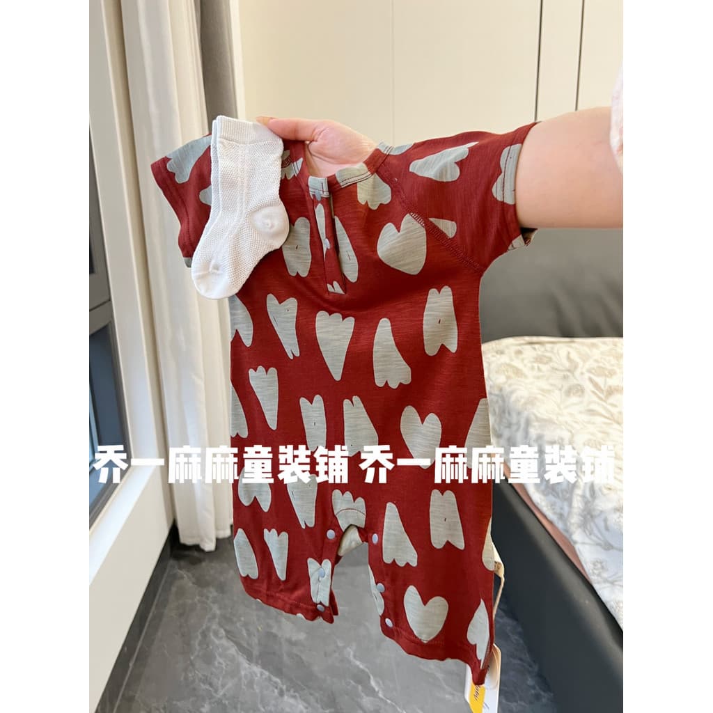 Macacão de bebê verão fino curto escalada Slub algodão macacão meninos meninas roupas respiráveis do bebê roupas infanti
