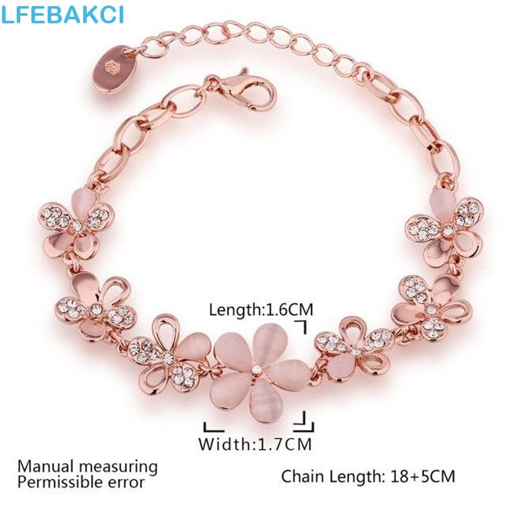 Pulseira Rosa Casual 1 Pc Charmoso Rose Gold