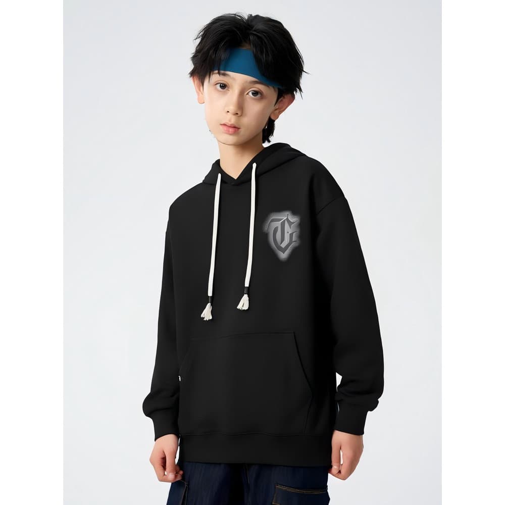Hoo meninos outono moletom meninos grandes esportes roupas de outono crianças moda topos adolescente outono roupas rua W