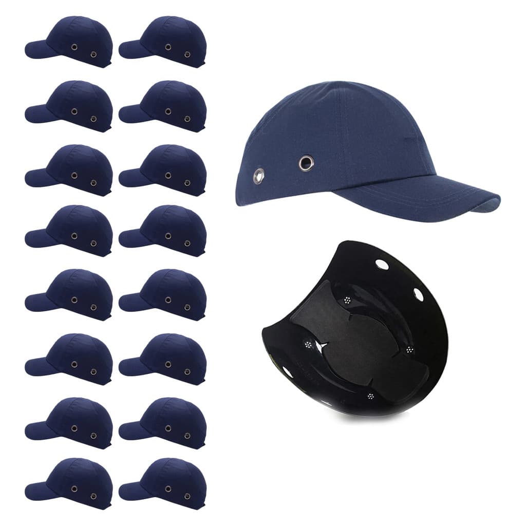 Bone com Capacete EPI Kit 16 Uni Obra Reparo Seguranca do Trabalho Casquete Oficina Conserto Construcao Protecao