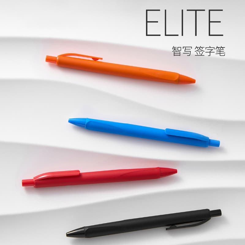 Caneta Gel KACO Smart Click, Empunhadura Triangular, Ponta Cônica, 0,5mm, Tinta Preta de Secagem Rápida, para Prática de