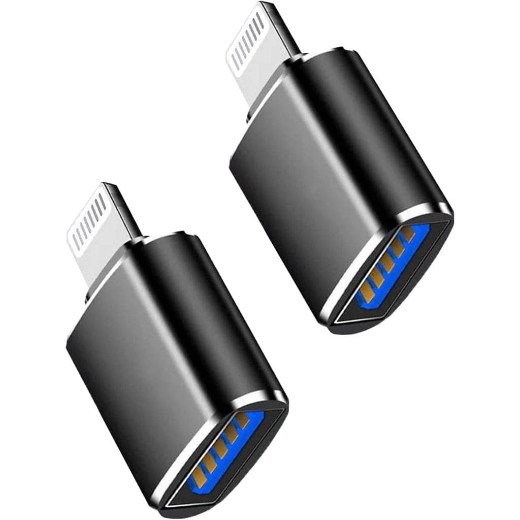 (Certificado pela Apple MFi) Adaptador Lightning Macho para USB 3.0 Fêmea, Cabo OTG, Adaptador de câmera USB portátil de