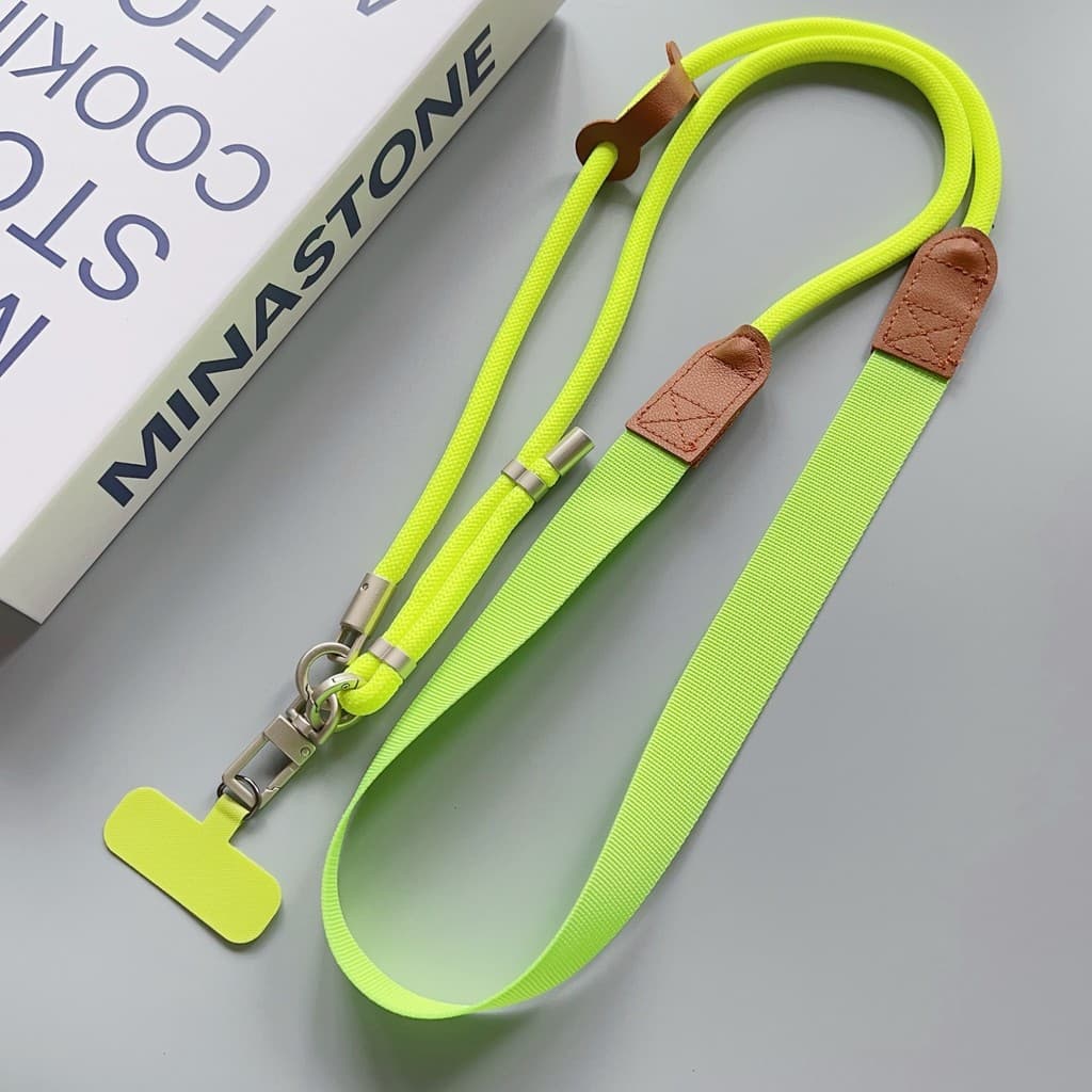 Alça crossbody Longa Ajustável universal Para Celular | Trançada Multicolorida De Dopamina .