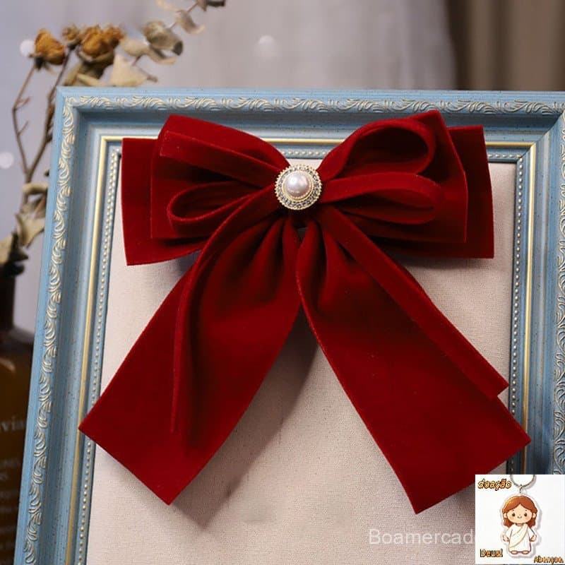 Elegante Veludo Arco Fita Bowknot Rabo De Cavalo Barrette Pino De Cabelo Mulheres Meninas Festa De Casamento Ac