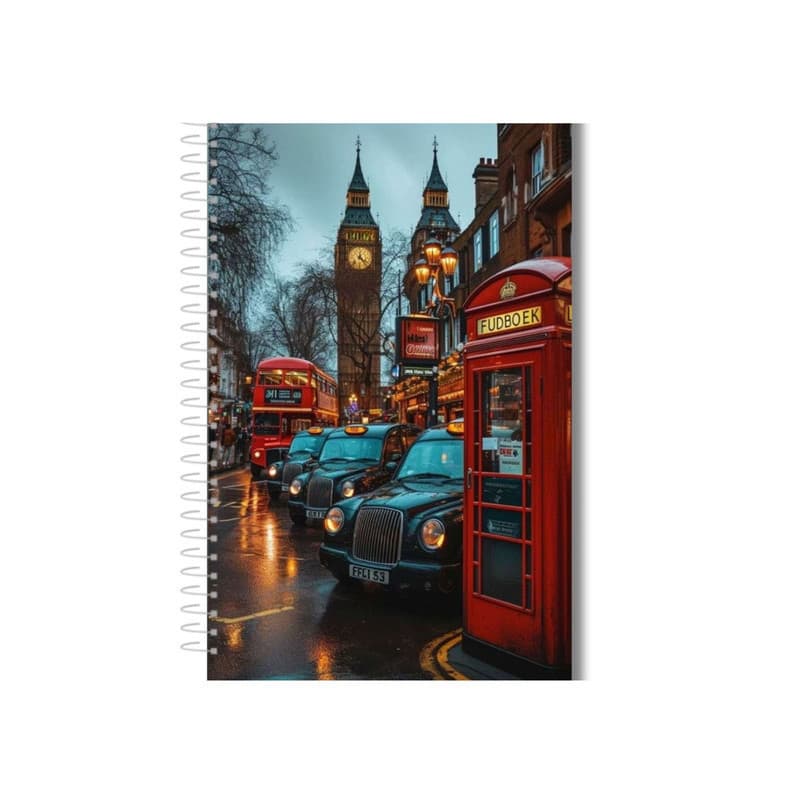 Caderno Londres 1 Matéria 80 Fls| Lançamento Coleção Nova