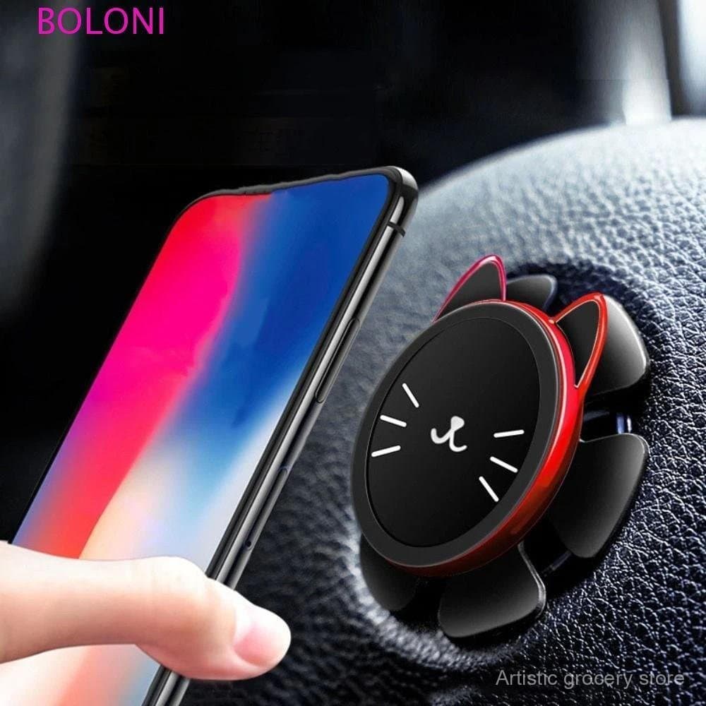 Suporte para celular de carro, volante com função de rotação, recurso de absorção de impacto