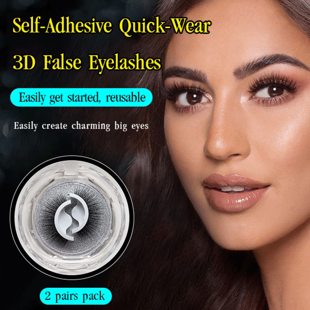 【Autoadesivo Fácil】⭐BEST SALES⭐ Cílios Postiços 3D Fibras Cruzadas Pretos/Volume Intenso/Dramático