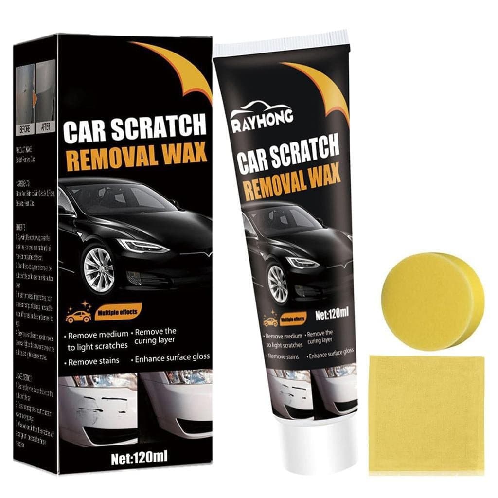 Removedor de arranhões de carro, pasta reparadora de arranhões profundos com cera polidora, kit de reparo de arranhões n