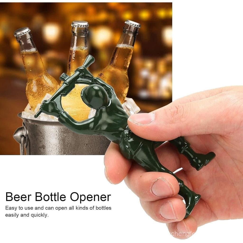 2 Abridores de Garrafa de Cerveja, Abridor de Garrafa de Vinho Criativo em Forma de Soldado 3D, Abridor de Bebidas de Fá