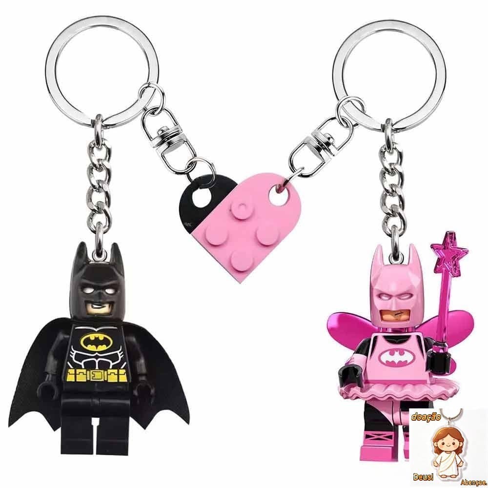 Cute Batman keychain couple backpack pendant
