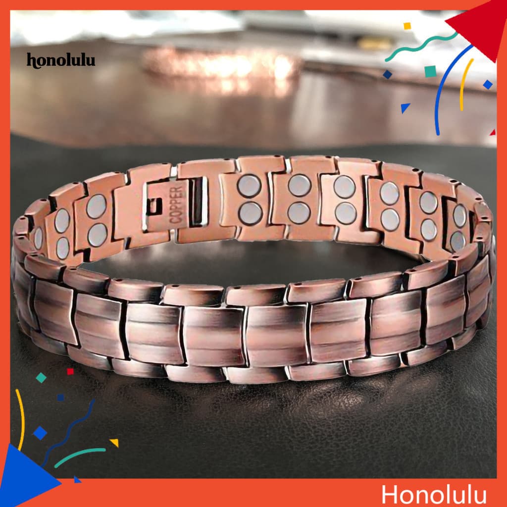 Pulseira Magnética De Cobre Puro E Durável De Terapia Suave Para O Uso Diário