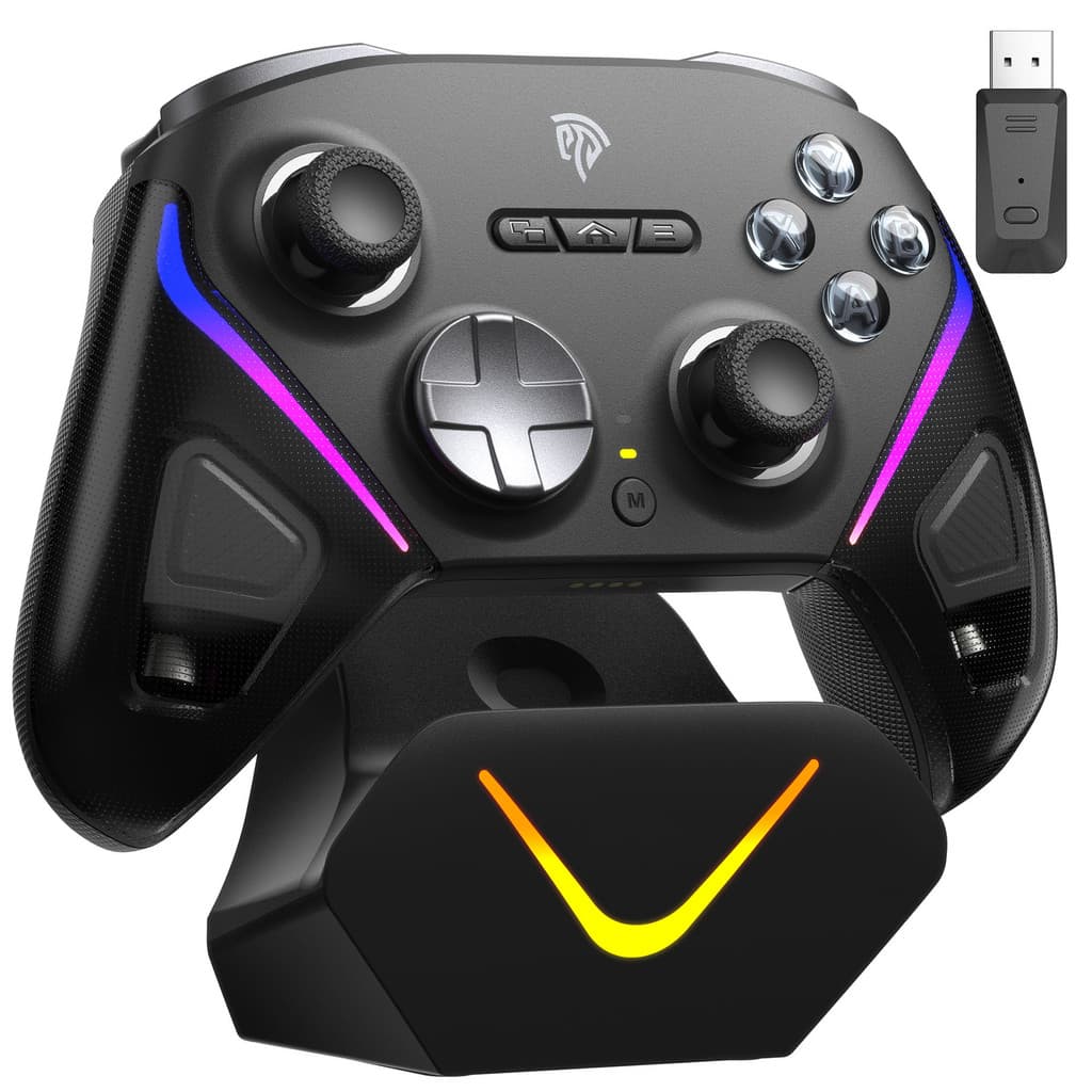 Gamepad sem fio EasySMX, joystick Anti-gotejamento D10 TMR, gatilho de modo duplo, gamepad mecânico compatível com Bluet