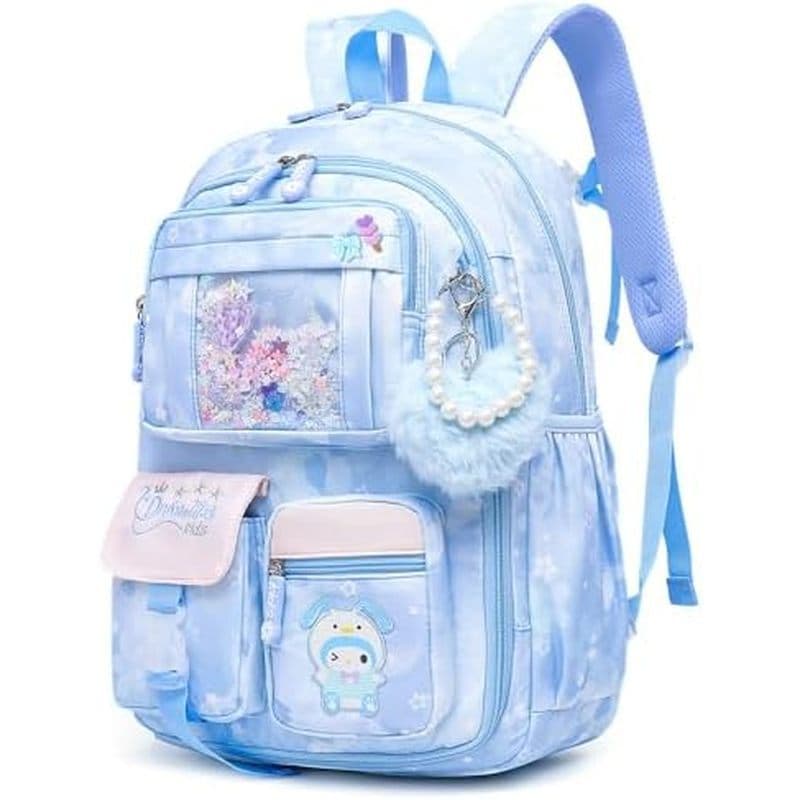 Linda Mochila Escolar Para Meninas Estudantes , Bolsa Livros Infantis Com Vários Bolsos , Infantil À Prova De Respingos