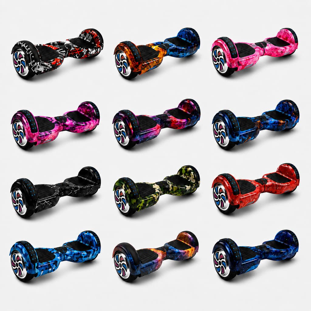 Hoverboard Infantil Skate Elétrico 6.5" Led Bluetooth Bateria De Grande Capacidade Endurance Forte