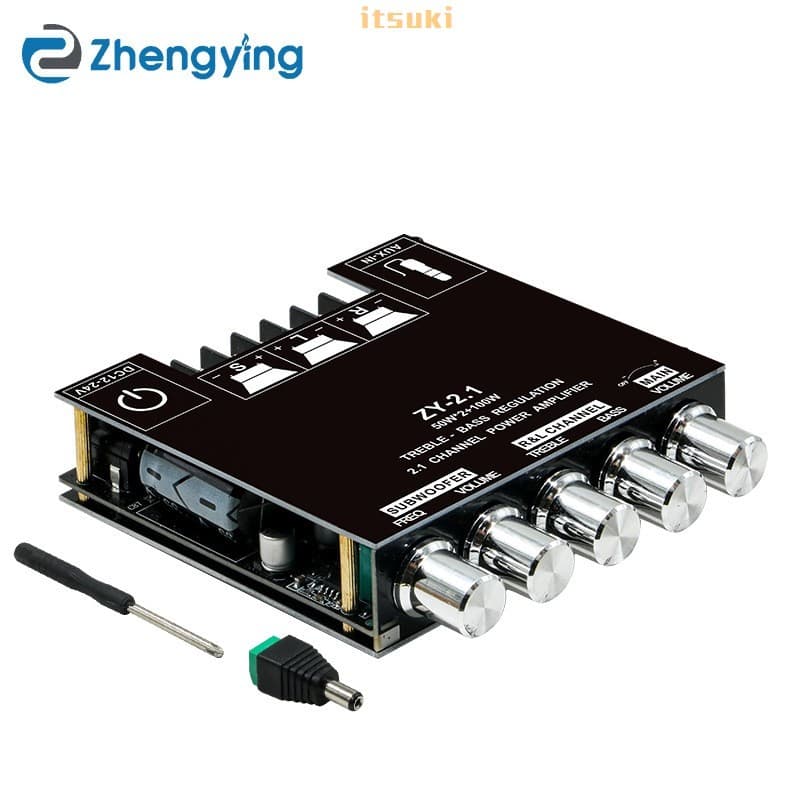 Placa Amplificadora Digital Bluetooth De 2.1 Canais-Módulo Subwoofer De Tom Alto E Baixo