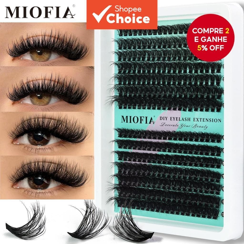 Conjunto De Cílios Postiços 3D De Estilo Misto 10-18 Mm Para Iniciantes