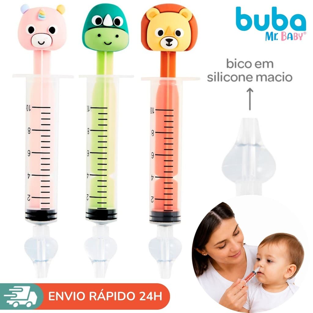 Seringa Lavagem Nasal Bebê Original Buba Lavador Nasal Xuá Infantil