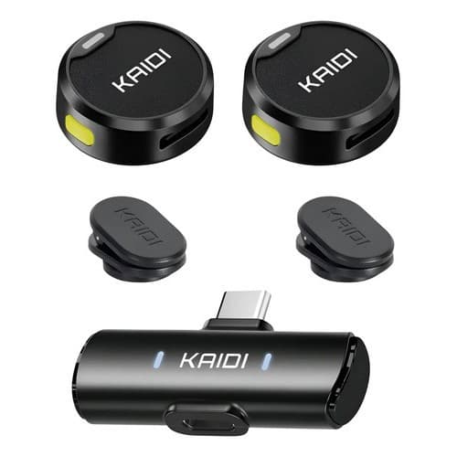 Microfone Anti Ruído Lapela C/ Presilhas Profissional Tipo C Preto