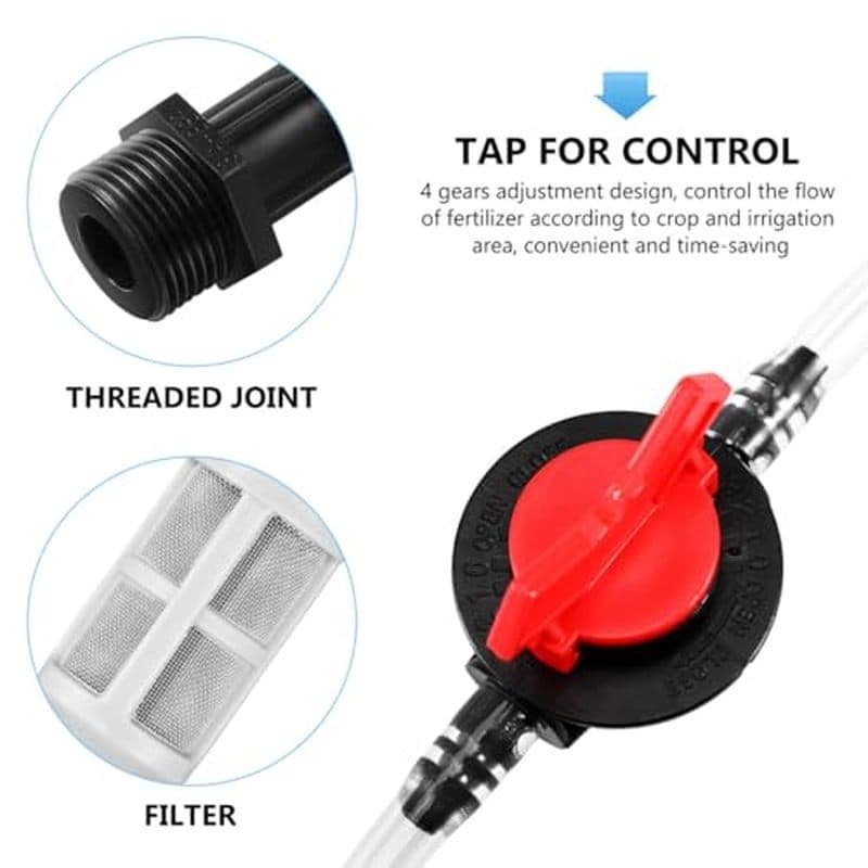 DOITOOL Injetor De Fertilizante De 3/4 Polegadas Para Irrigação Por Gotejamento Venturi Misturador Injetores Dispositivo