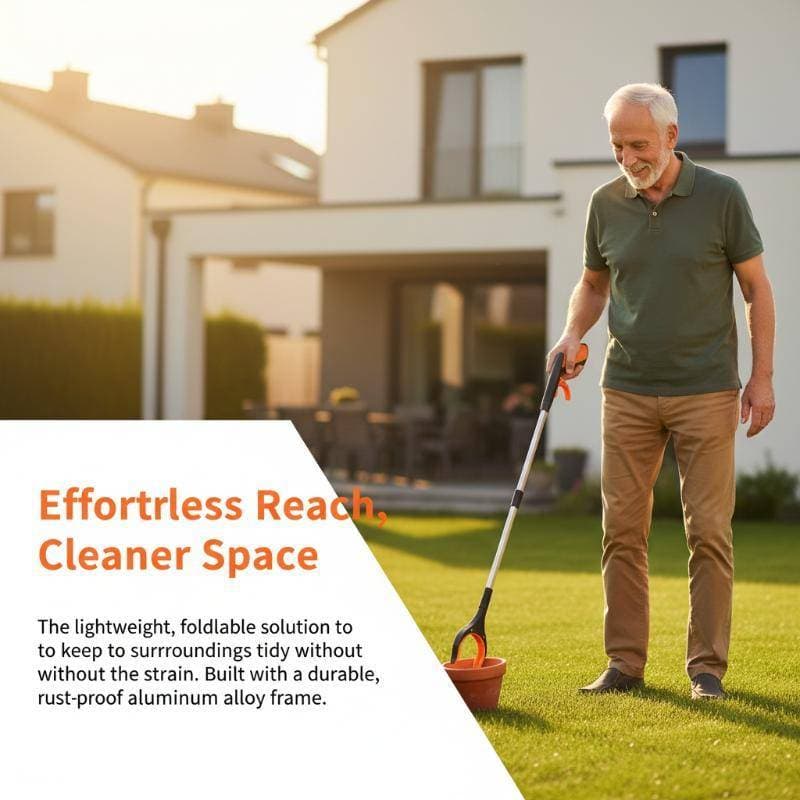 [LANXI] Pinça Para Cais De Lixo Com 360 ° Ferramenta Manual Extensora De Dobrável Rotativa
