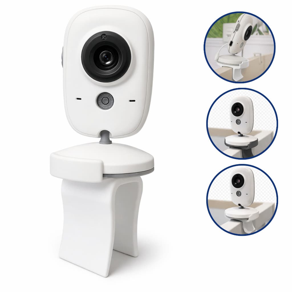 Suporte Babá Eletrônica Baby Monitor para Berço Ajustável Flexível Seguro Fácil Instalar