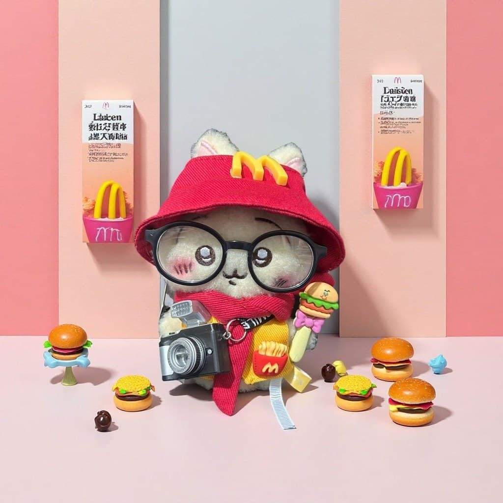 Chiikawa pingente de pelúcia chiikawa usqi chiikawa chiikawa McDonald's notas de trabalho presente para namorada