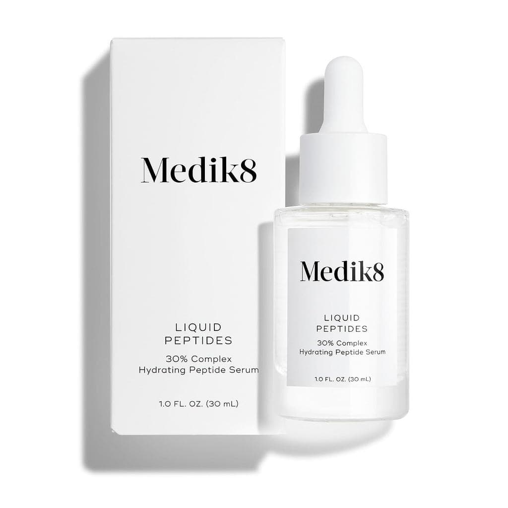 Medik8 Liquid Peptides - Sérum Facial Multi-Peptídico para Mulheres e Homens - Suaviza Rugas e Linhas Finas - Sérum Hidr