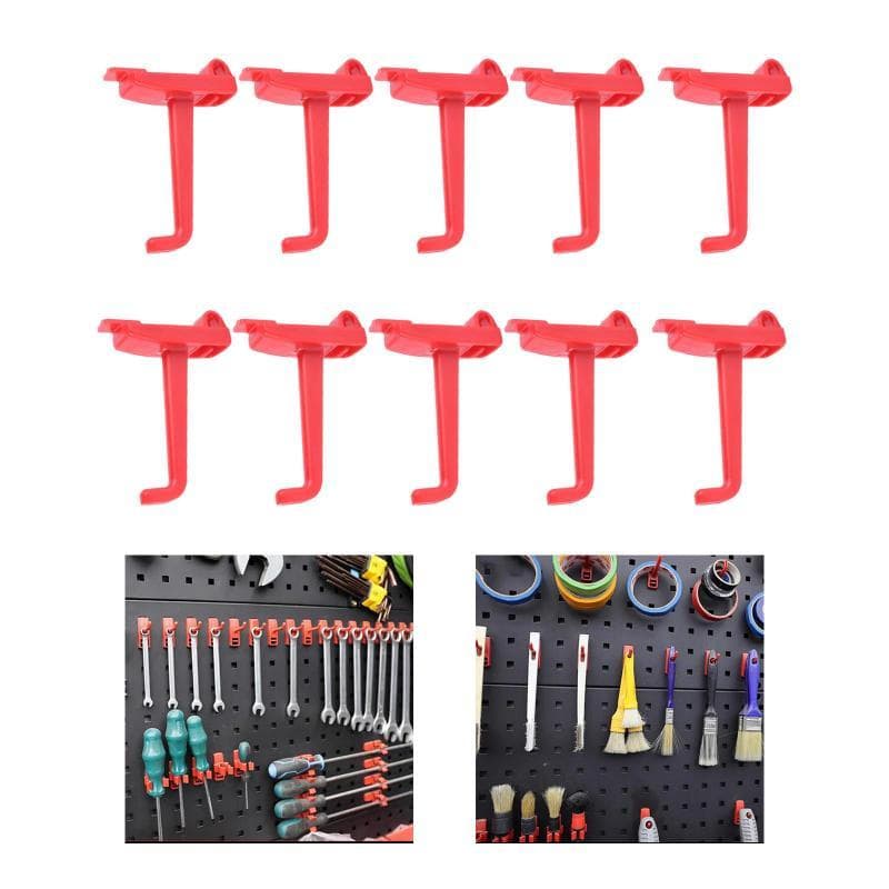 [Fineblue] 10x Pegboard Ganchos Chave Bandeja Rack Widget Ferramenta Acessórios Portáteis Soquetes