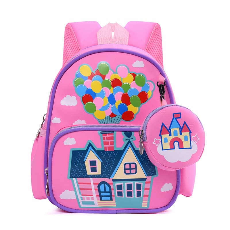 Meninas mochila dos desenhos animados mochila jardim de infância pequena classe estudante mochila bonito mochila leve
